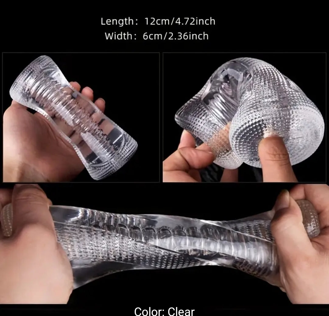 TPE Textured Open-ended Penis Enhance